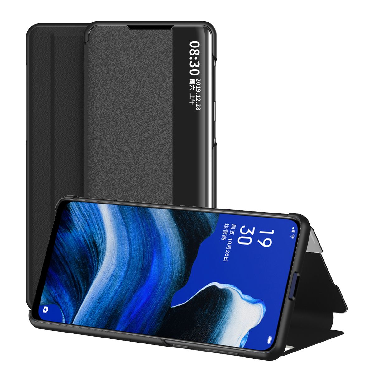 Casing for OPPO Reno 2Z View Smart Flip Leather Stand Case Cover View Smart Flip Leather Stand Case Cover