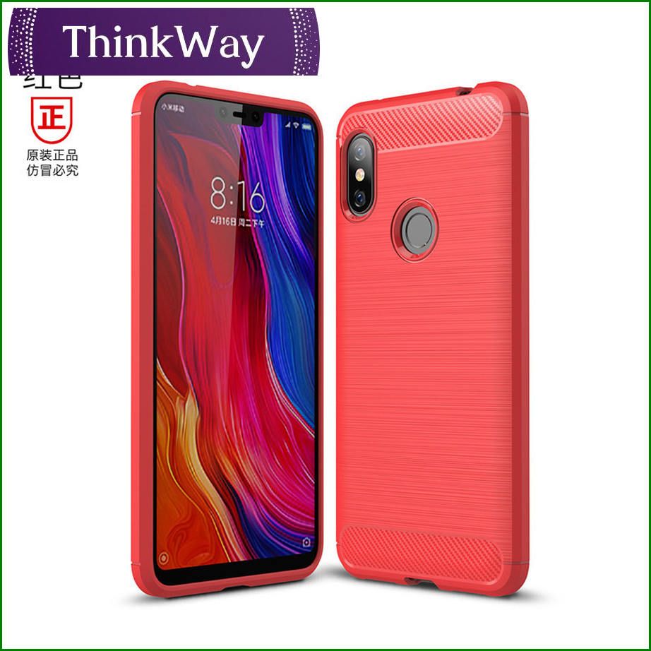 Carbon Fiber Brush Scratch Shock Resistant Drop Shock Resistant Silicone TPU Case Back Cover For Redmi 5 plus/Redmi note5 (Indian version) & Redmi 5A