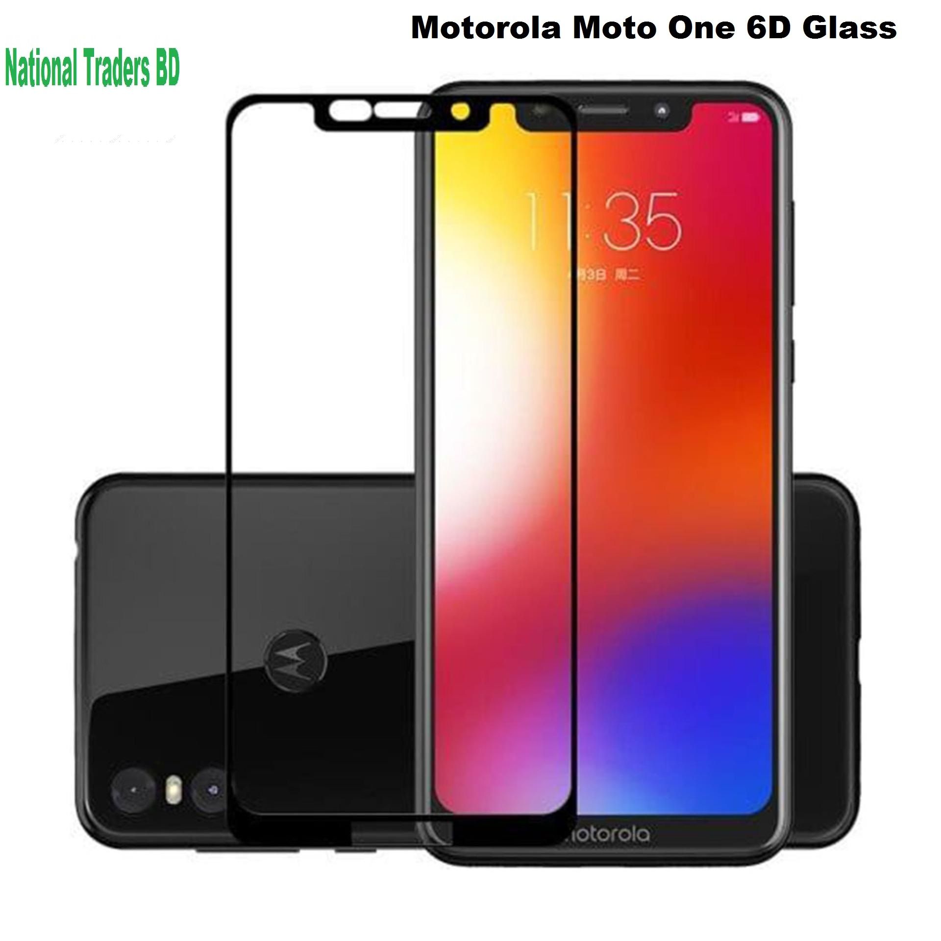 Motorola Moto One (6D/9D/11D/21D) Tempered Glass Screen Protector Black