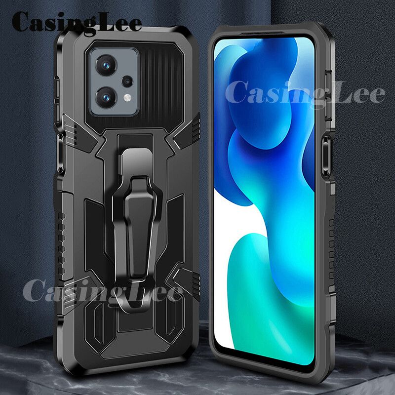 Casinglee For Realme 9 Pro Case Shockproof Armor Stand case with Metal Clip Back cover Realme9 Pro Phone cases Car Mountaineering phone caseFor girls and Boys