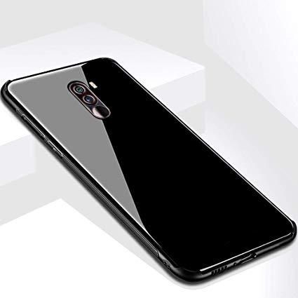Glass Back Cover For Xiaomi Poco F1 - Black