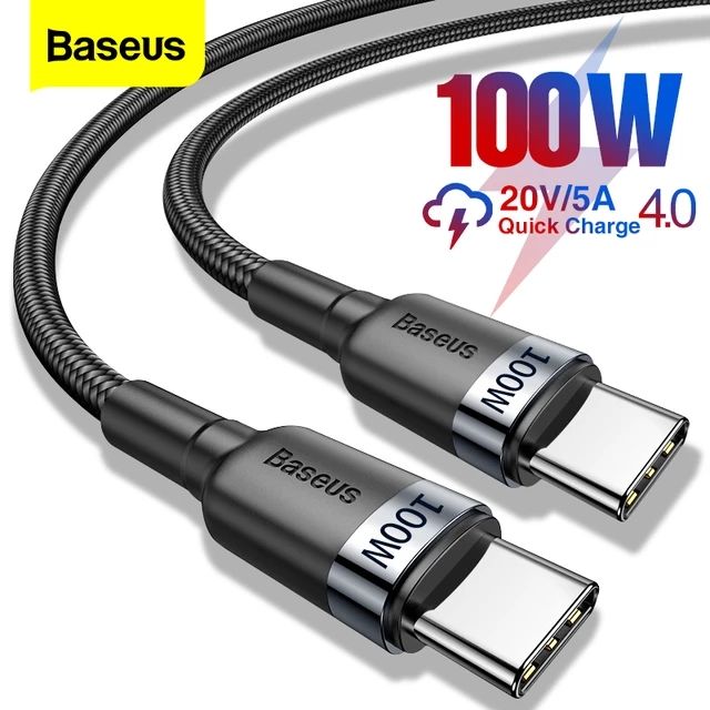 Baseus 100W USB C To USB Type C Cable USBC PD Fast Charger Cord USB-C Type-c Cable
