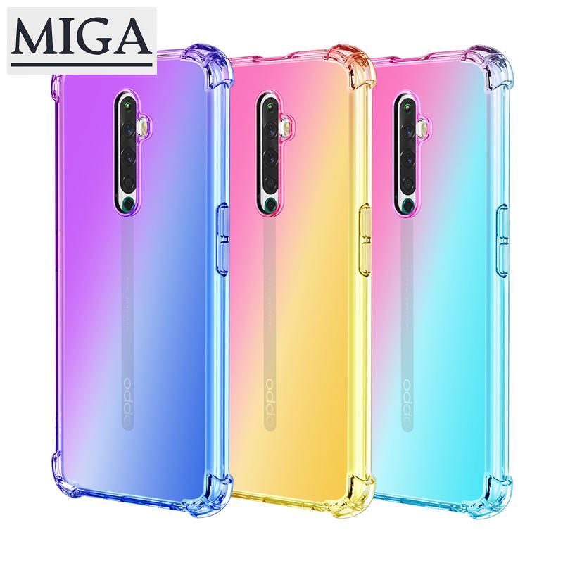 Phone case For OPPO Reno 2F case Gradient Four corners Anti-fall TPU phone case for OPPO Reno 2F case cover
