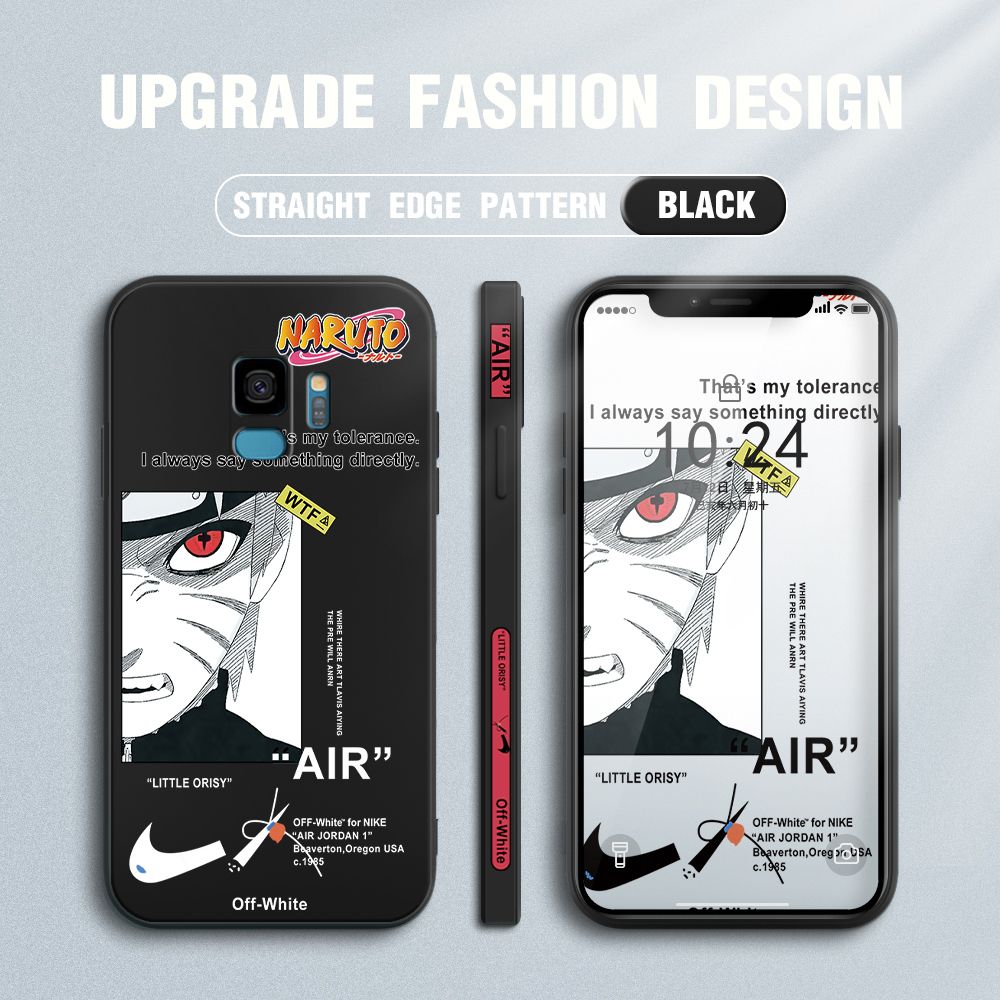 FHKL for Samsung Galaxy S9 Back Cover Red Eye Naruto Side design Soft Case Multicolor Liquid Silicone Phone Cases