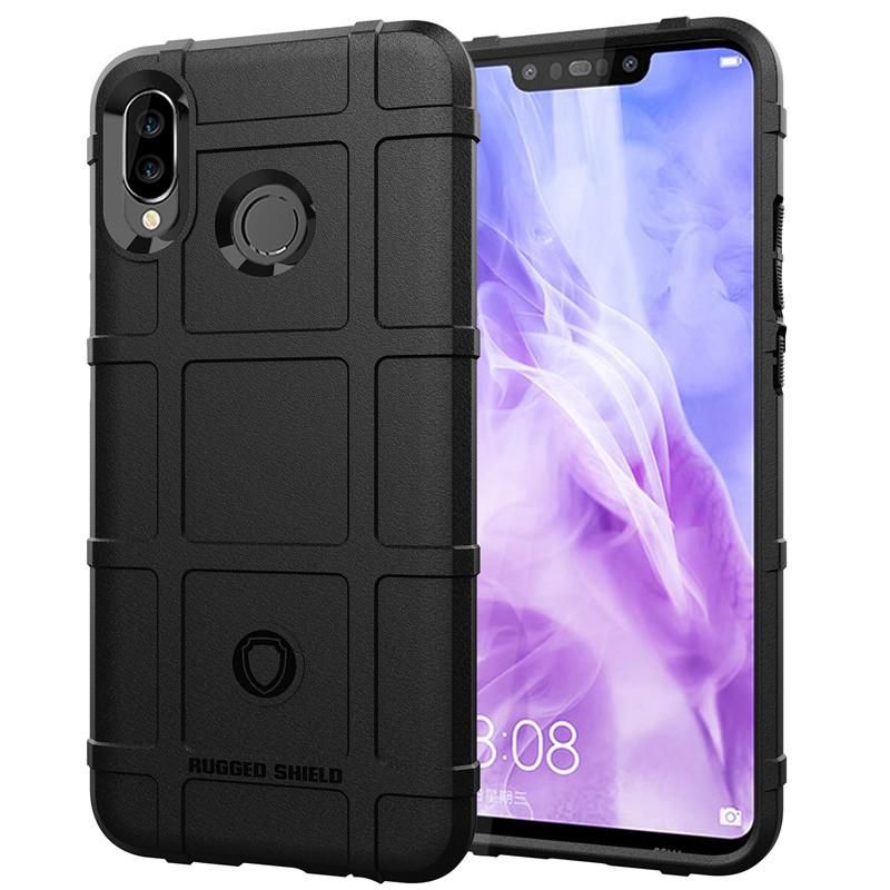 Rugged Shield Silicone Case For Huawei Nova 3 Cases Military Heavy Duty Protect Phone Cover