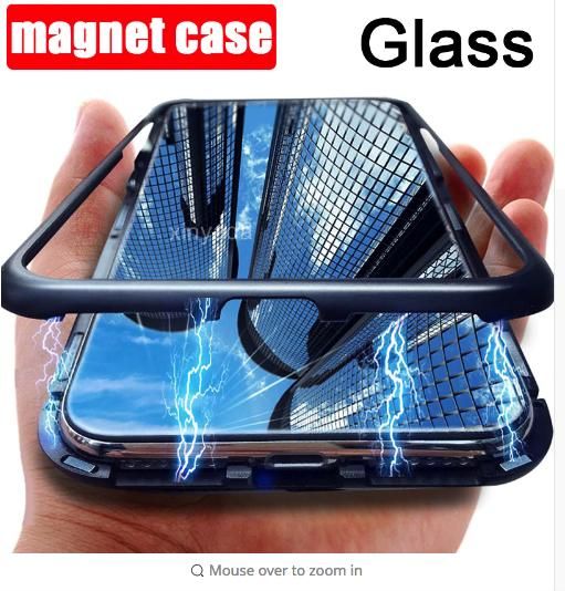 Samsung A7 (2018) High Quality 360 Degree Full Magnetic Case -Blue