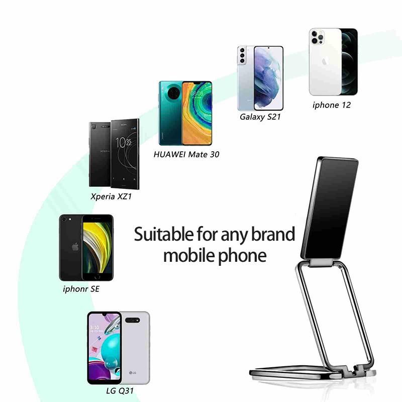 Magnetic Phone Holder For iPhone 12Pro Max Adjustable Metal Stand Phone Holder For Samsung Desktop Holder Material: Zinc Alloy