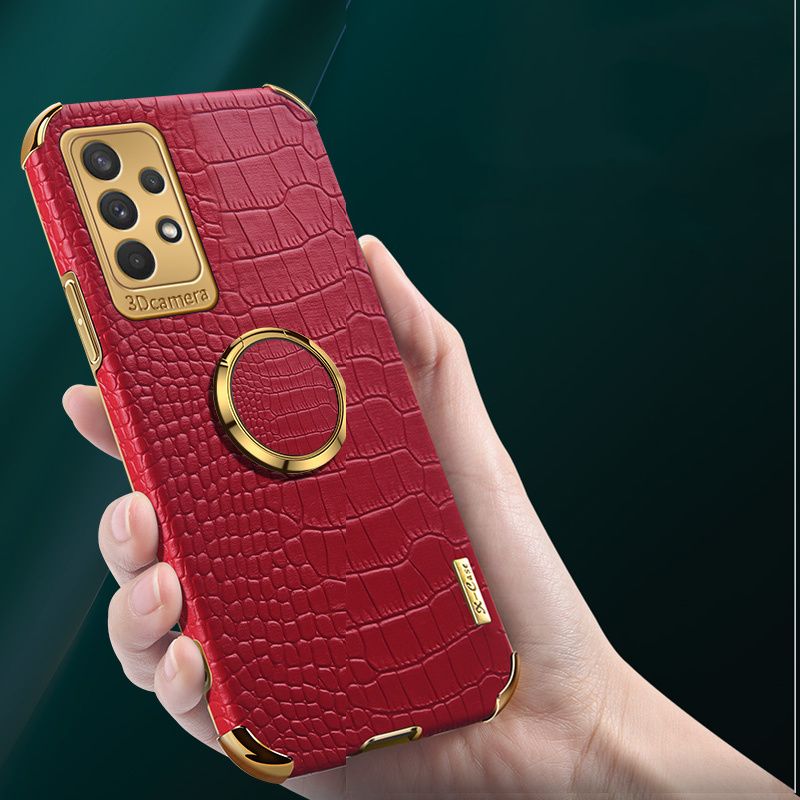 Phone Case Samsung Galaxy A32 Back Cover Crocodile Pattern Leather Cases Soft Cover Ring Stand Holder Cover Samsung Galaxy A32 Case