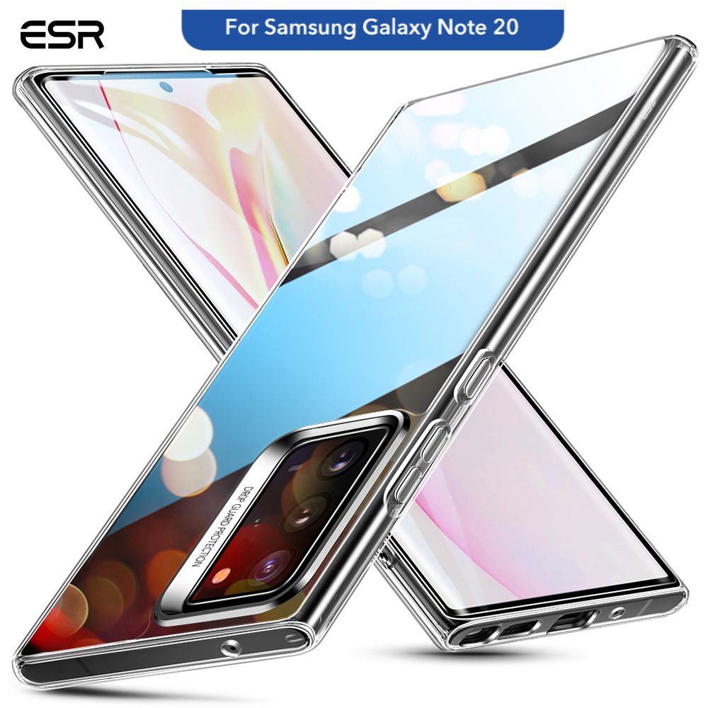 Samsung galaxy note 20 এর জন্য সিম্পল হাই এন্ড সিলিকন কভার-স্বচ্ছ