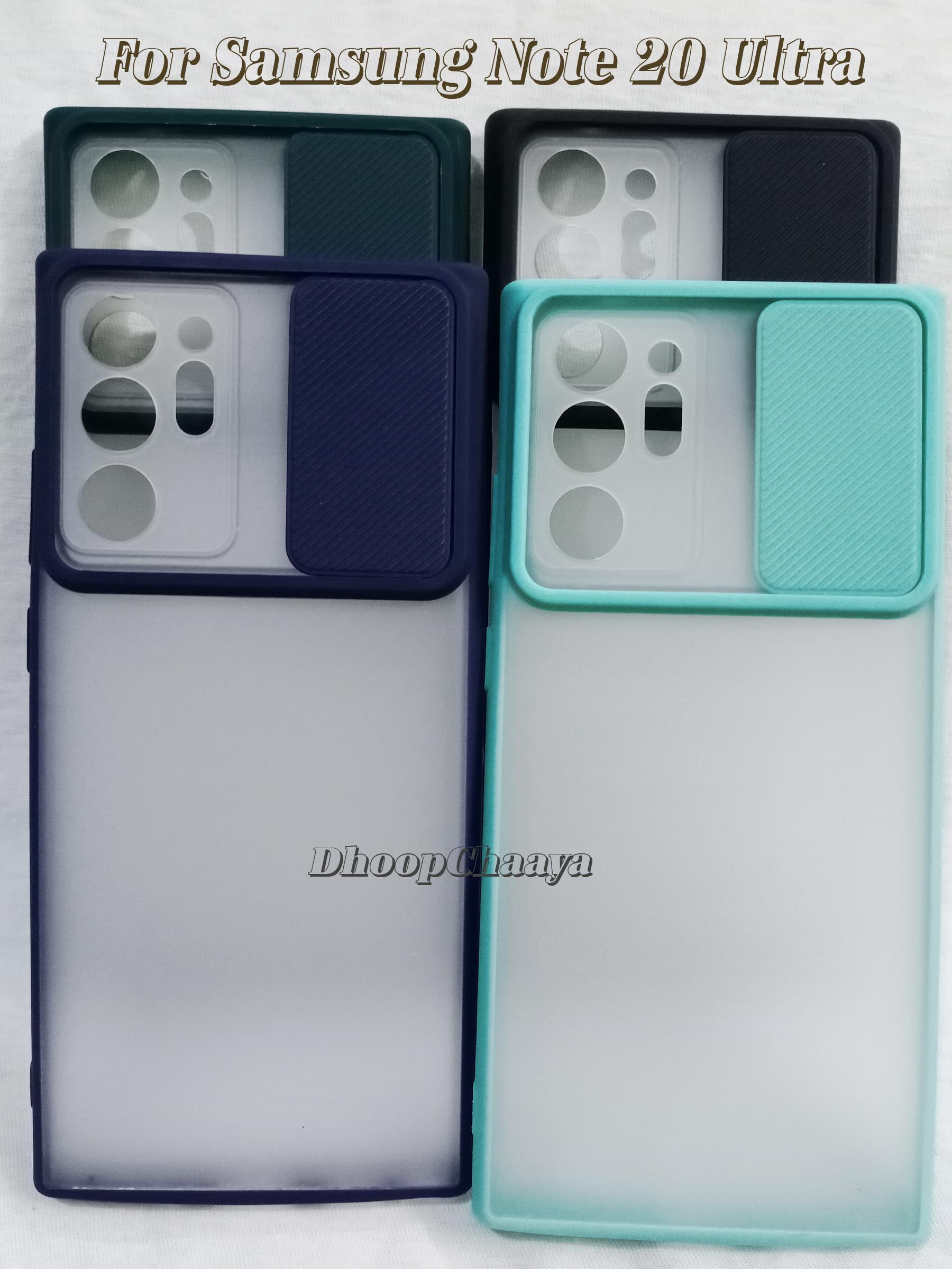 Samsung Galaxy Note 20 Ultra - Shutter Style with Camera Protection Back Case Cover