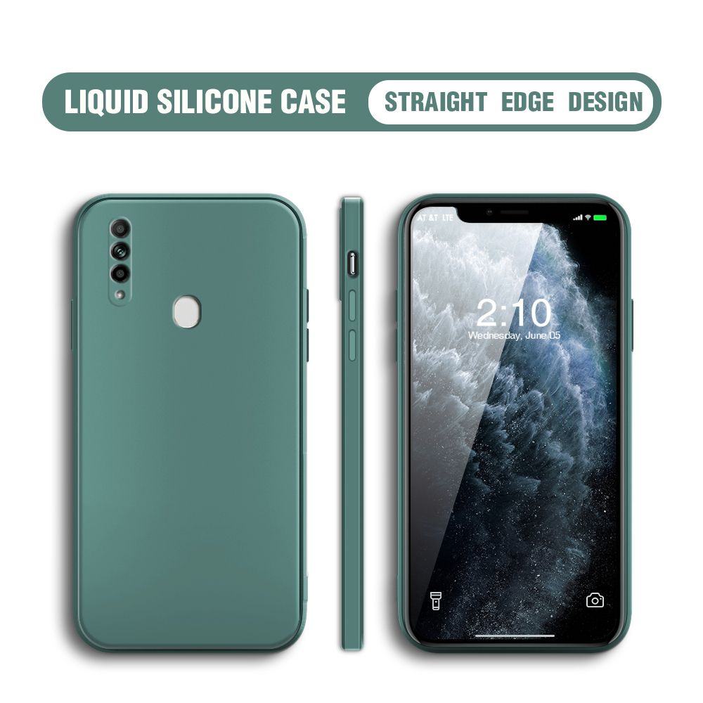 BILI for OPPO A31 2020 Back Cover Ultra Thin Soft Luxury Square Multicolor Liquid Silicone Phone Case