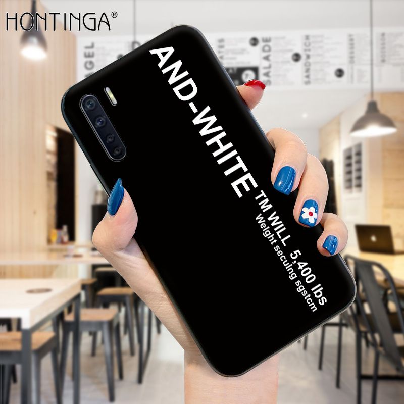 Hontinga for OPPO A91 2020 Case Simple Generous Clean Color Girls Boys Cases Shockproof Soft Silicone TPU Phone Cover