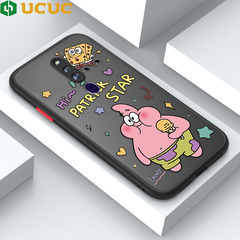 UCUC for OPPO F11 Pro Back Cover Pie Gig Star Frosted Transparent Hard Phone Case Thin Shockproof Full Cover Camera Protect Case