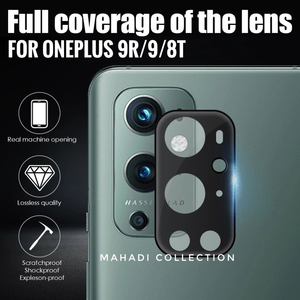 Camera Lens Glass Protector For Oneplus 9R/9/8T Full Coverage 3D Curverd Lens Screen Glass Protector Film