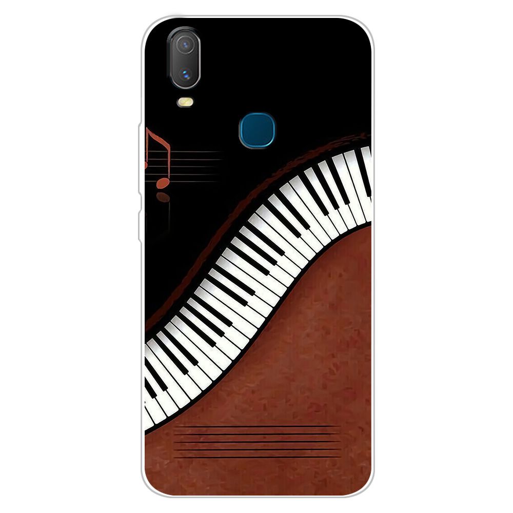 VIVO Y11 Y12 Y15 Y17 Y19 Y20i Y20s Y20 Y30 Y50 Y31 Jelly Case TPU Silicone Case Music Design Phone Case