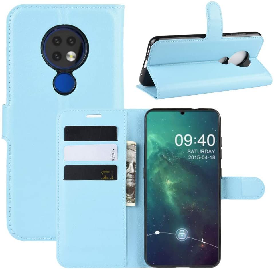 for Nokia 7.2 Case, for Nokia 6.2 Case, PU Leather with Card Holder Case Wallet Flip with Stand Cover Protective Shell for Nokia 7.2 / for Nokia 6.2 Phone Case