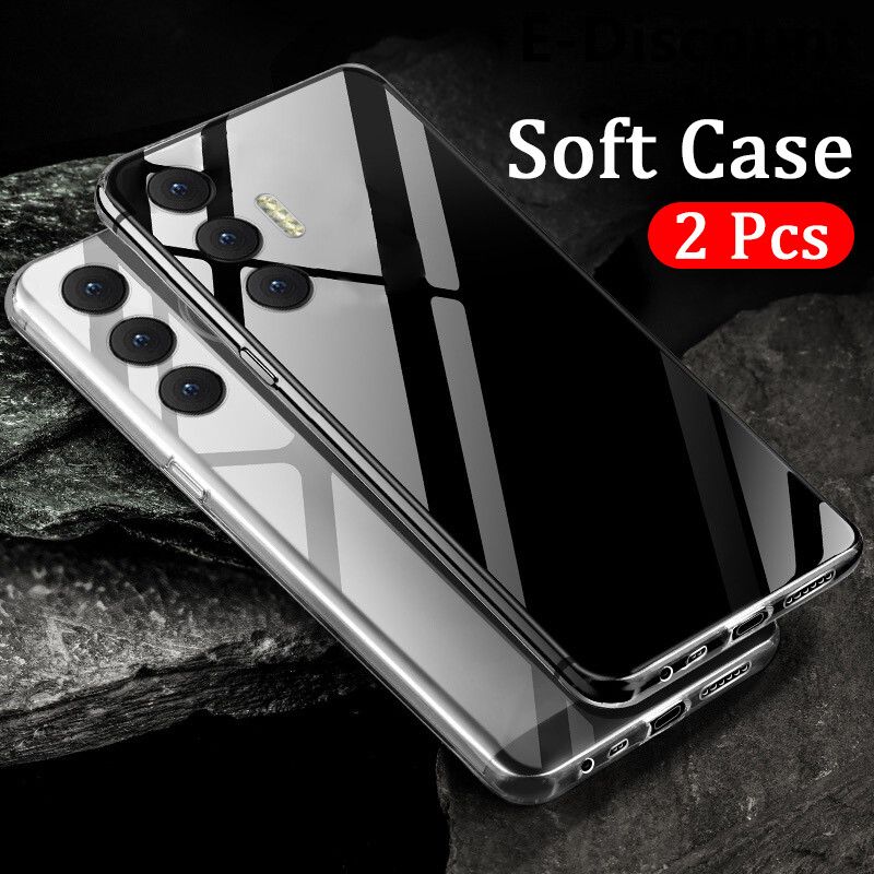 2PCS For Tecno Spark 8P Case Soft Transparent Full Protection Clear Cover For Tecno Spark8P Back Cover