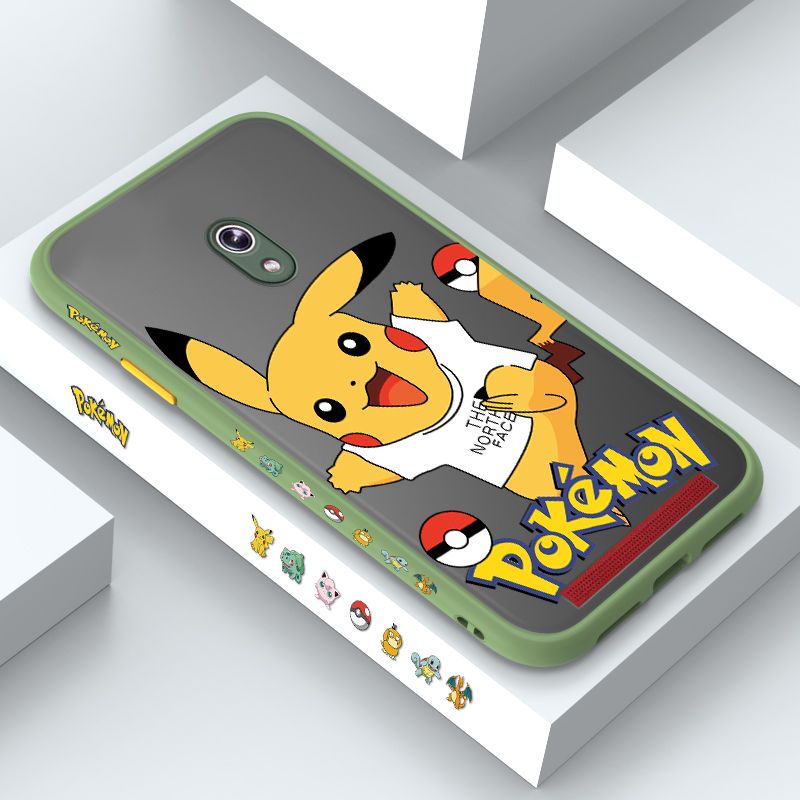 ZeroQiQi for ASUS 6 Case White Clothes Pikachu Side Printing Cover Frosted Ultra Thin Protective Anti Fall Phone Case