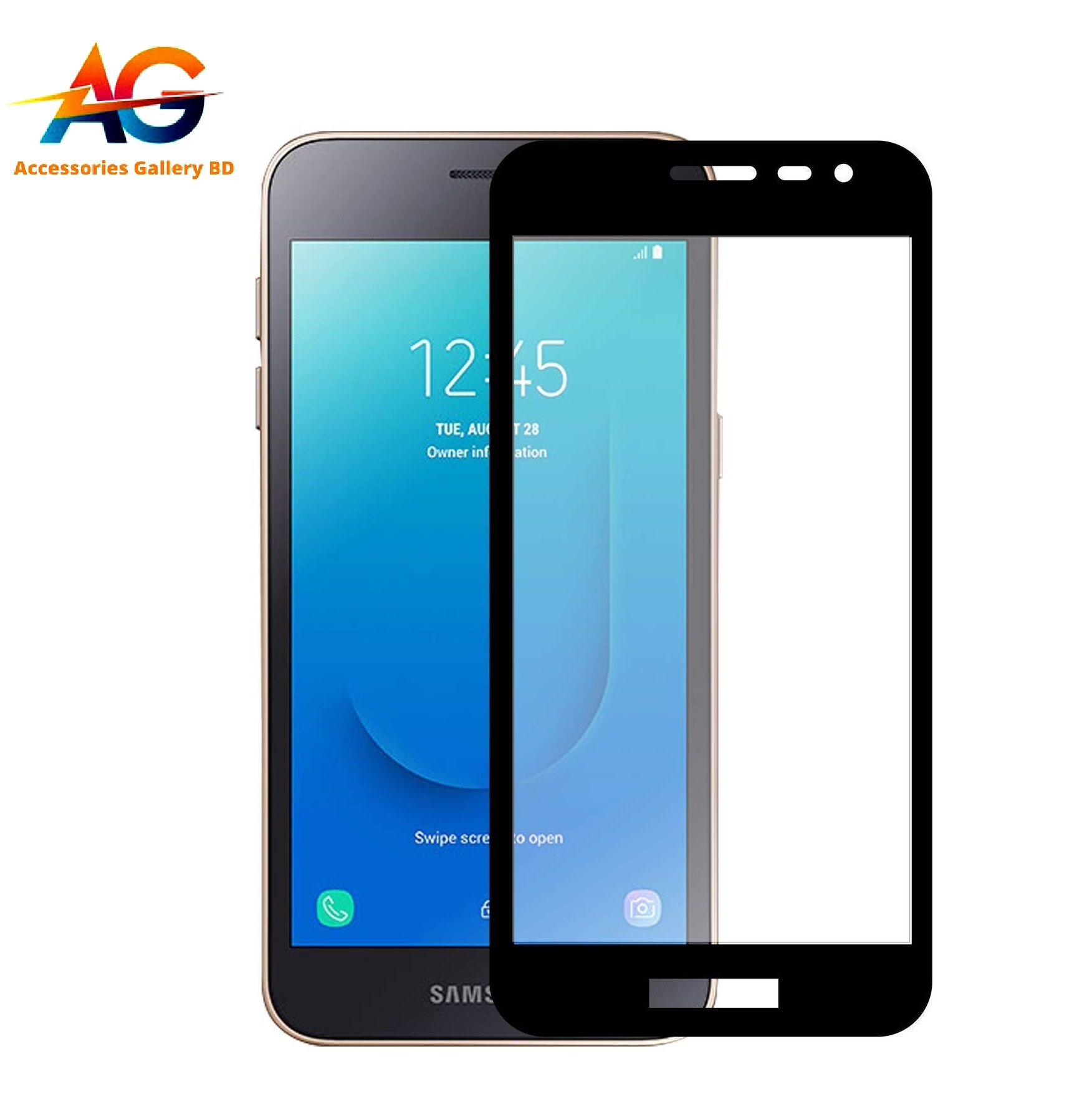 Samsung Galaxy J2 Core Tempered Glass Screen Protector 6D/9D/11D - Black
