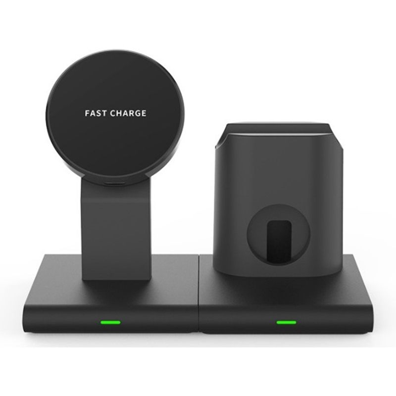 JAERBEE 3 in 1 Magnetic Wireless Charger Fast Charging Station for iPhone 13 Pro Max Mini Charging Dock for Apple Watch AirPods