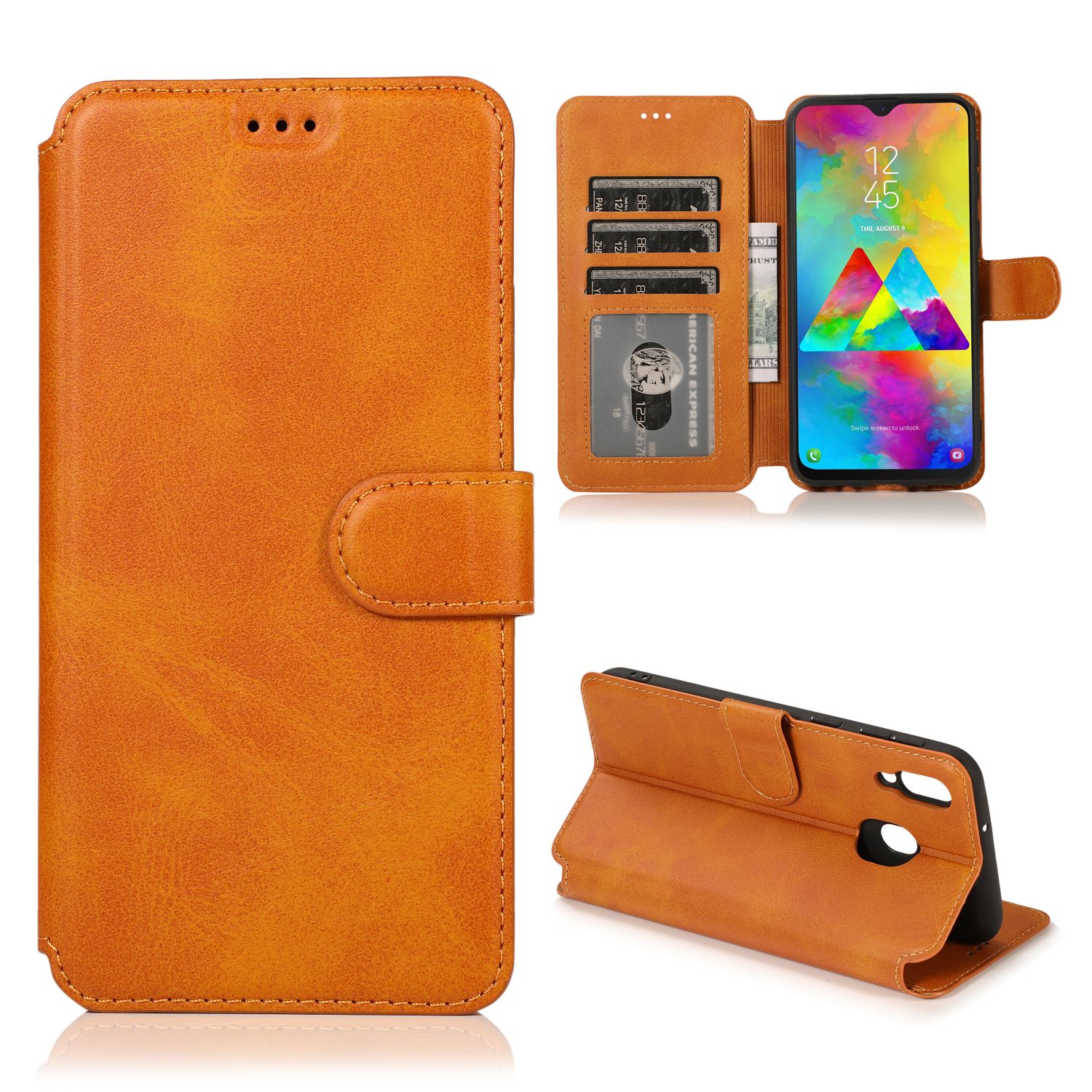 Yfashion For  M20 Case PU Leather Shell PU Matte Inner Cellphone Cover Extreme Series Phone Shell