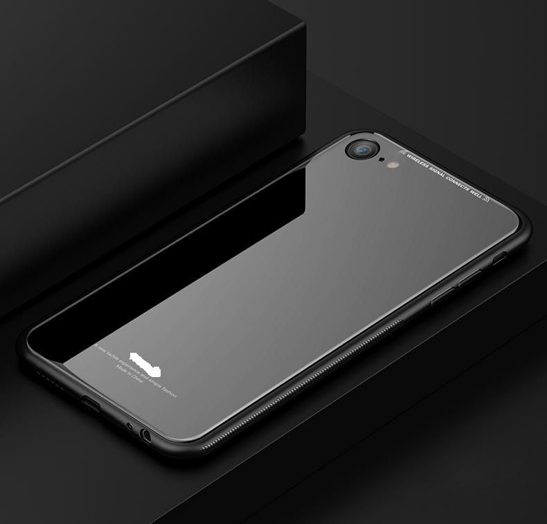 Glass Case for iPhone 7/7S - Black