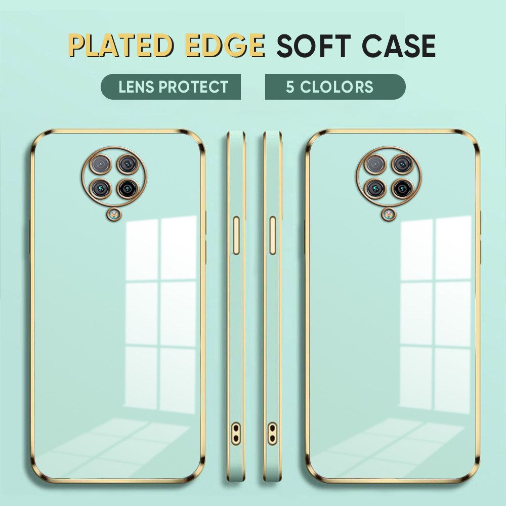 Luxury 6D Plating Case for Redmi K30 Pro ZooM Soft Silicone Square Frame Back Cover Shiny Bling Phone Cases