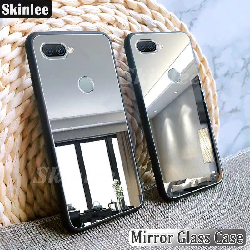 Phone Case OPPO A11K Back Cover Luxury Plating Clear View Mirror Soft Phone Case Cover for OPPO A11K Cosmetic Mirror