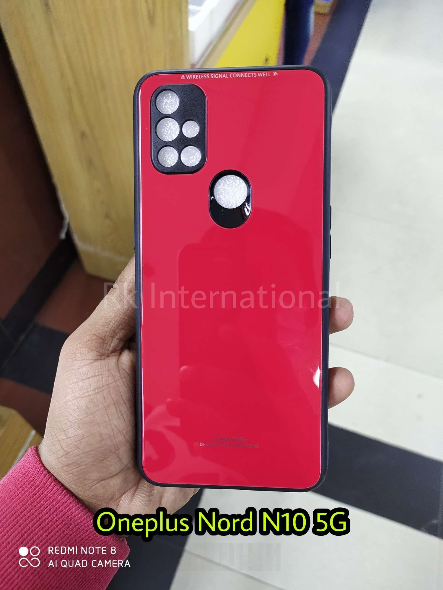 OnePlus_Nord N10 5G 'HONG KONG DESIGN' Scratchproof Tempered Glass back Cover Case