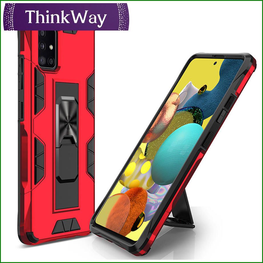 TPU PC hybrid rugged armored case cover car management bracket mobile phone case For Samsung A10S & Samsung A20S