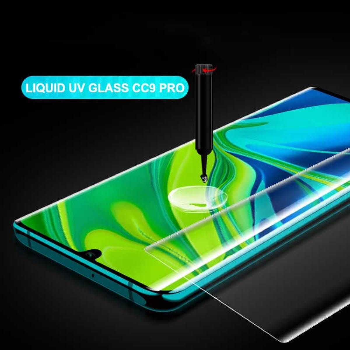 For Xiaomi Mi Note 10 Pro/Xiaomi Mi CC9 Pro/Note 10 UV Liquid Glue Tempered Glass