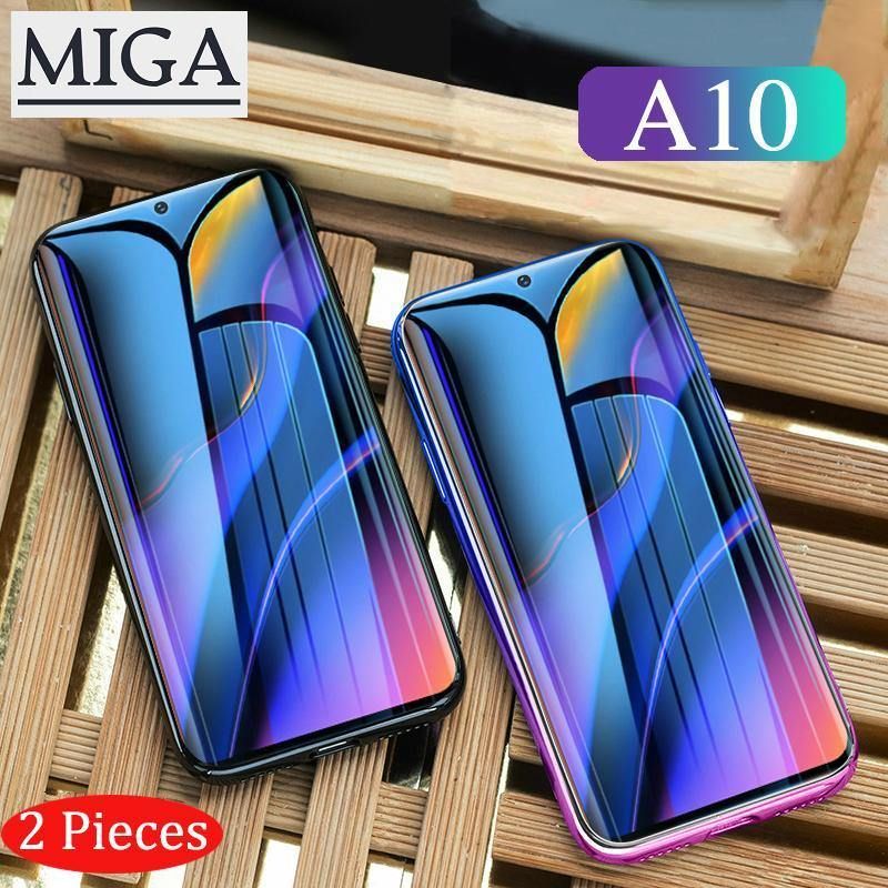 (2 Pieces) for Galaxy A10 Screen Protector Tempered Glass UltraThin Full Screen Cover Protector Film for Samsung Galaxy A10 Glass Phone Case Casing