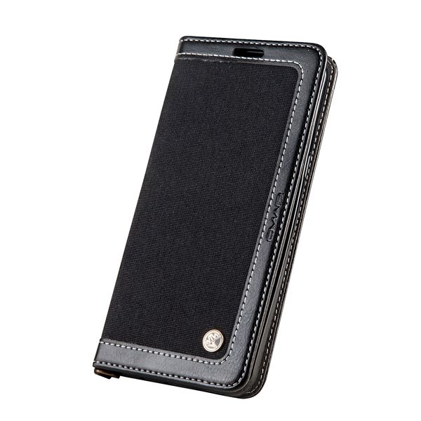 New s8 protective case leather case denim canvas colorblock wallet lanyard s7edge protective case