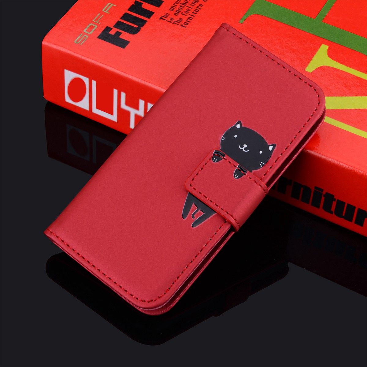 For Samsung A01 / A11 / A21 / A21S / A31 / A51 / A71 / A81 / A91 / Note 10 Lite / S10 Lite Cartoon Anti-Fall Phone Case Leather Flip Cover Wallet with Stand Card Slots Phone Cases Shell