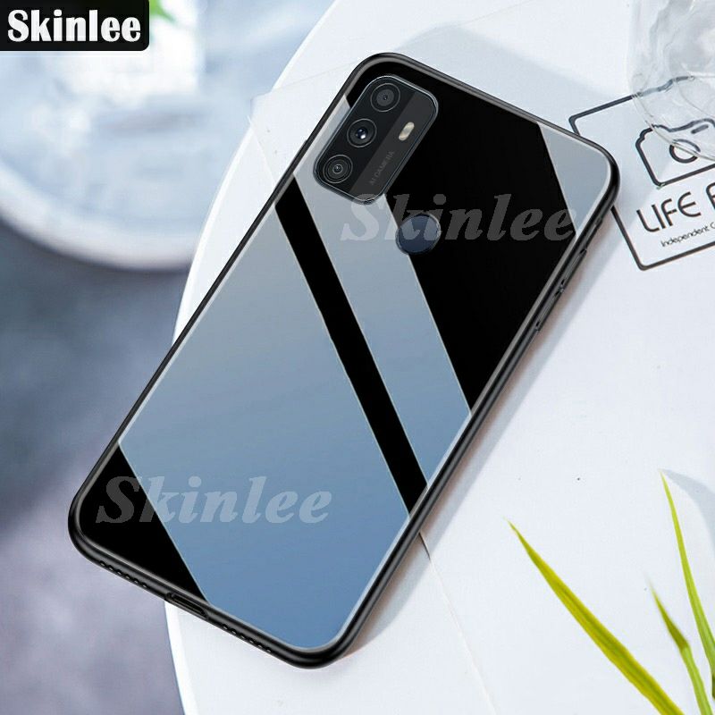 For Oppo A53 Glass Case back cover