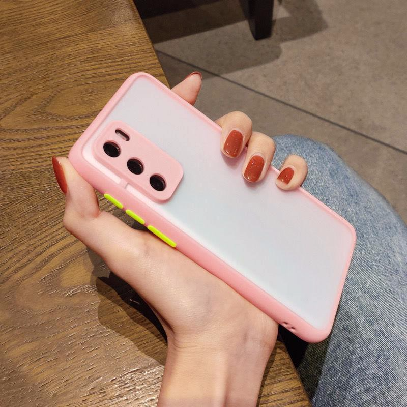 Camera Protection Phone Case For Huawei Y9  Y7A Y6P Y7P Nova 7SE 7i 5T 3i 2i Y9S Y9 Prime  Matte PC Candy Color Border Back Cover CAIWEIQI