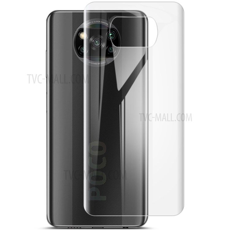 For Redmi POCO X3  Hydrogel Film Screen Protector Soft Film Back Poly Transparent