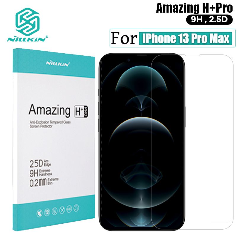 Nillkin Ultra Thin 9H Tempered glass for iPhone 13 Pro Max Screen Protectors H + Pro 0.22MM Anti-glare Explosion-Proof Protective Tempered Glass Film