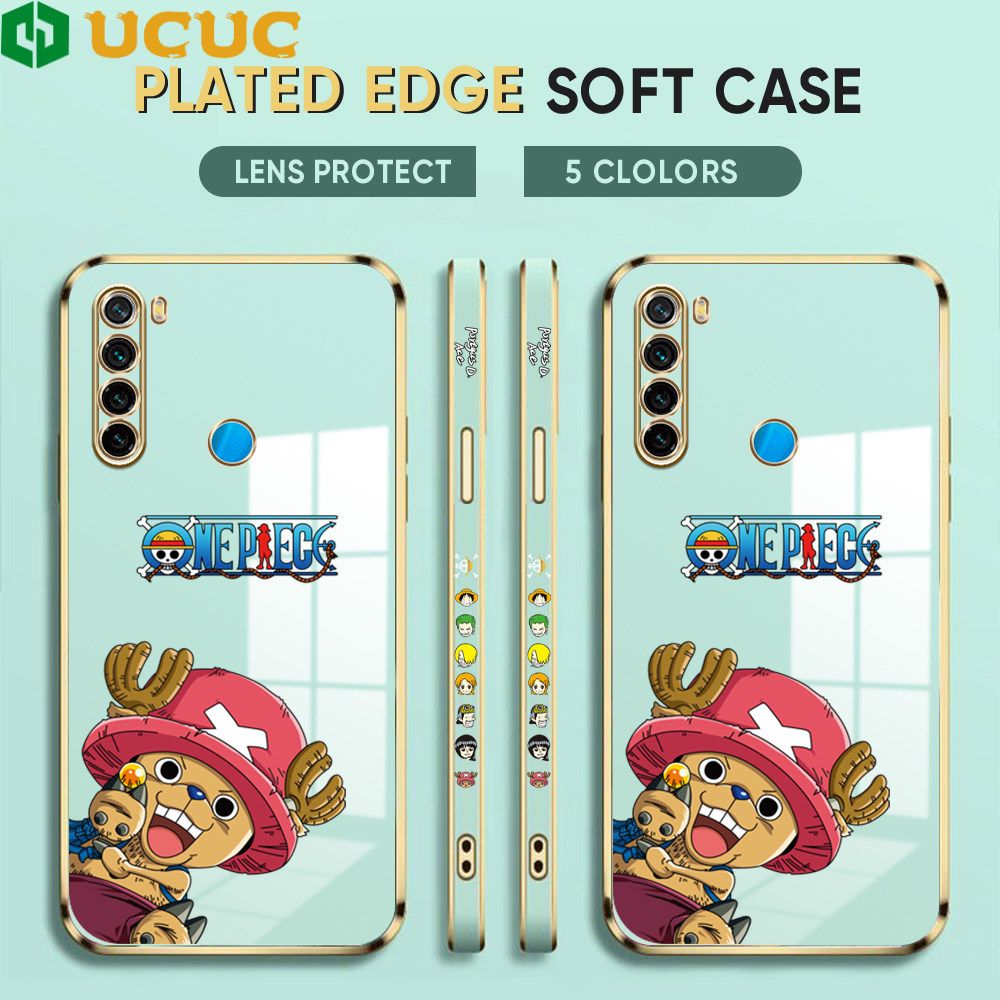 UCUC for Redmi Note 8 Case Creative Cartoon Chopper Luxury 6D Plating Soft Casing Silicone Ultra Thin Phone Cover