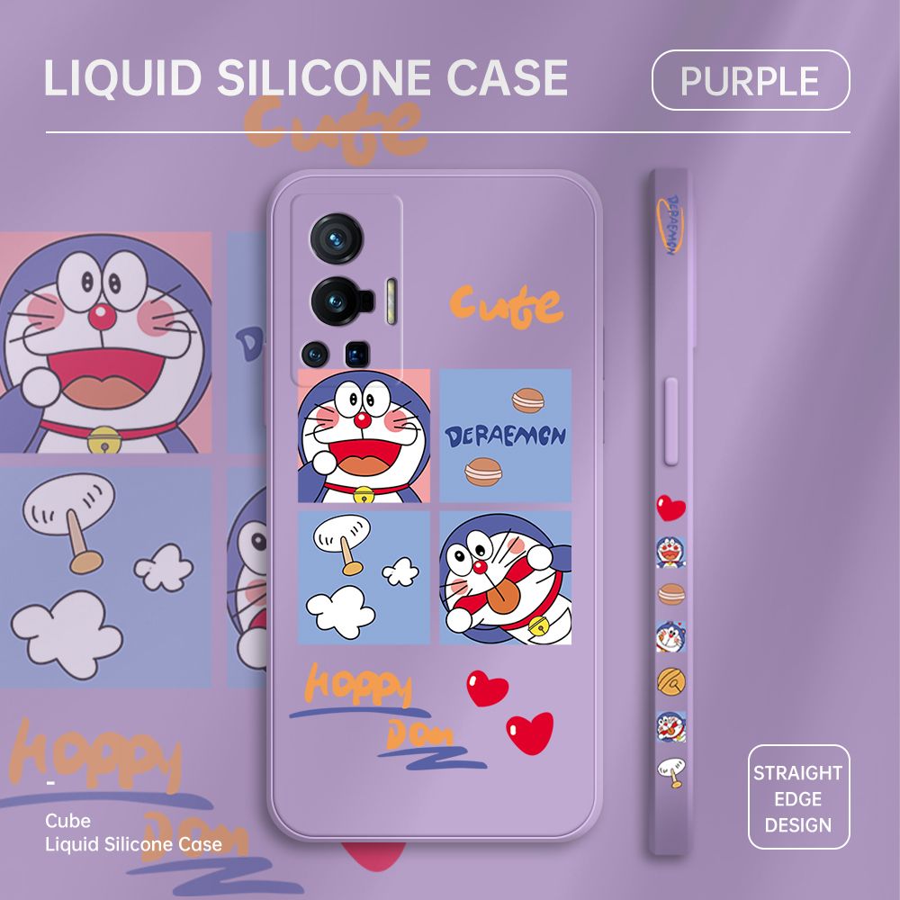 ZeroQiQi for Vivo X70 Pro 5G Case Cartoon Cat Phone Cover Soft Full Lens Protection Case Ultra Thin Soft Liquid Silicone Phone Case