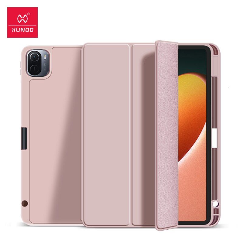 For XiaoPad 5 Pad 5 Pro Case Airbag Flip  Cover with Pencil Case For XiaoPad 5 Pro Trifold Stand Case