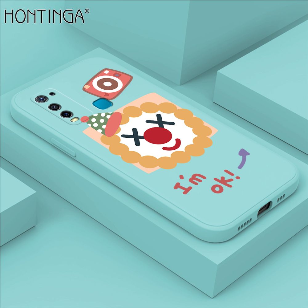 Hontinga for Vivo Y50 Y30 Y30I Case New Cartoon Joker Phone Case Phone Case Soft Square Edge Silicone Cases Full Lens Cover Shockproof Protection Cover