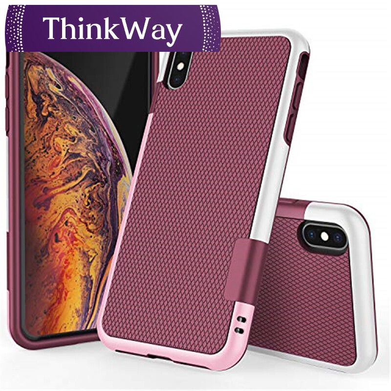 Dual Layer Anti Shock Slip Impact PC TPU Silicone Rubber Case for IPhone 11 Pro XS Max XR 10 8 7 6s Plus 5S SE Shockproof Tough Cover