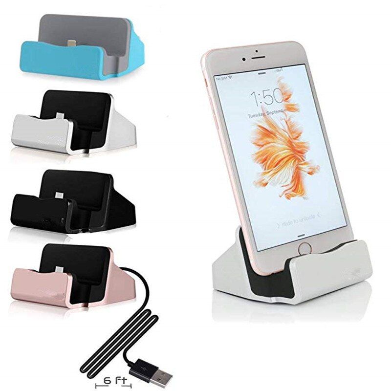 USB cable Data Sync Charger Dock Stand Station Charging Android Type C iOS For Samsung galaxy S9 S8 A8 2018 A7 A5 A3 2017 A720F
