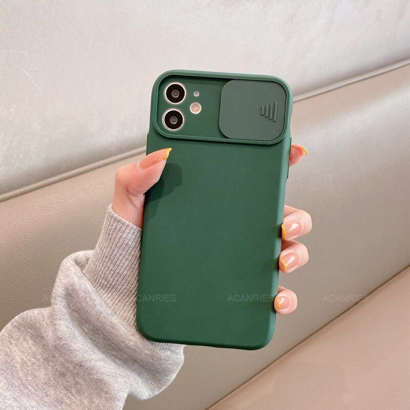 Slide Camera Lens Protector Phone Case For Xiaomi Mi 11 lite 11i 10T Pro mi11 i 5G xiomi 10tpro  Silicone Soft Back Cover