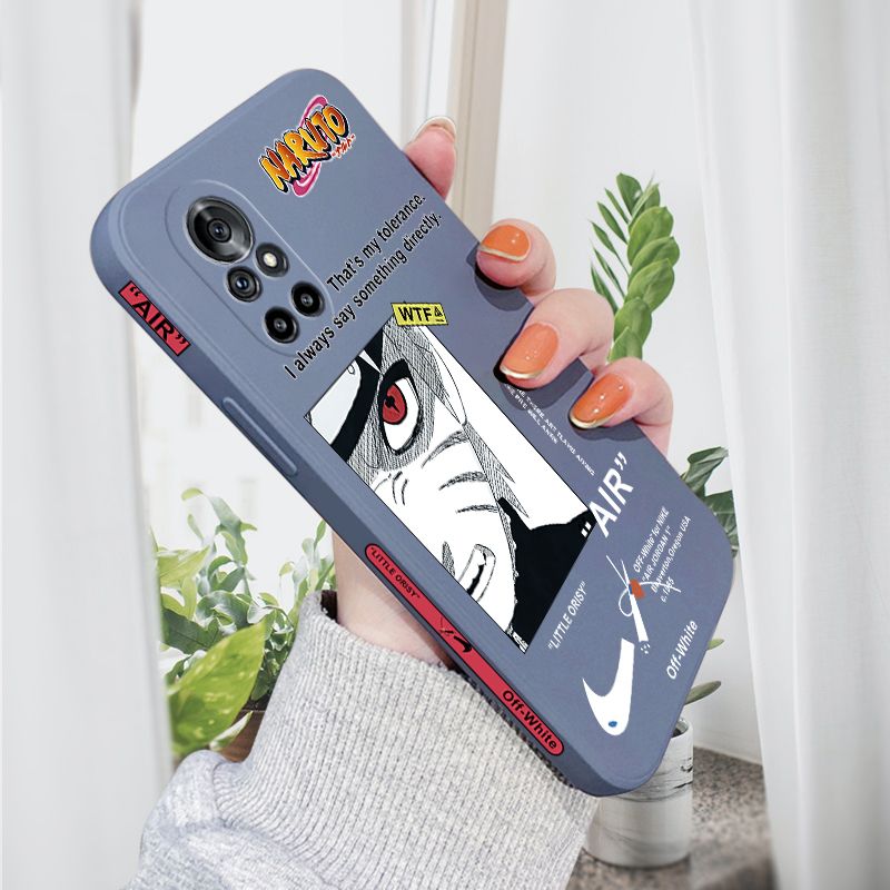 AMORVOR for Huawei Nova 8 Back Cover Anime Uzumaki Naruto Side design Soft Case Liquid Silicone Phone Cases