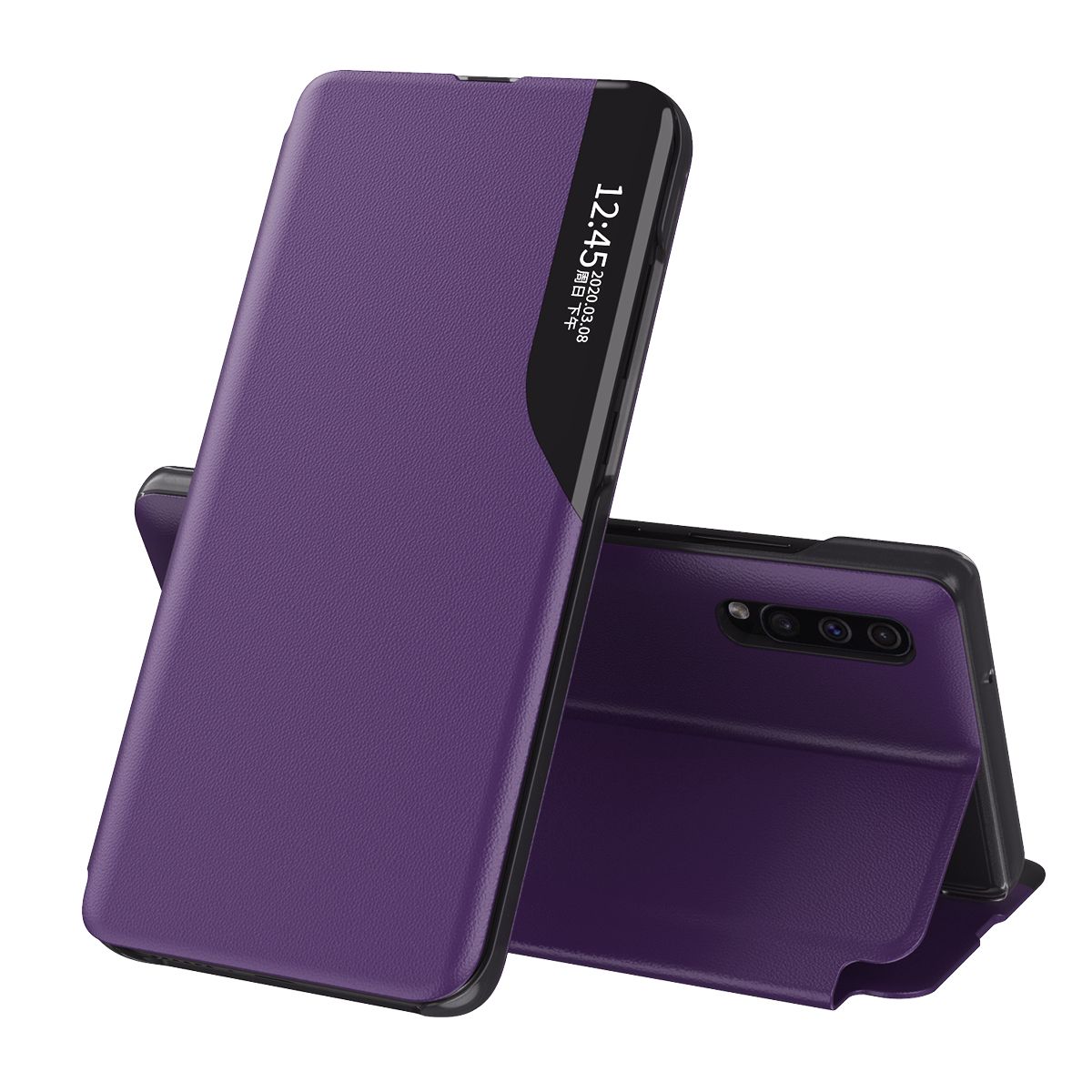 For Samsung Galaxy A70 Flip Stand Cover PU Leather Protective Case