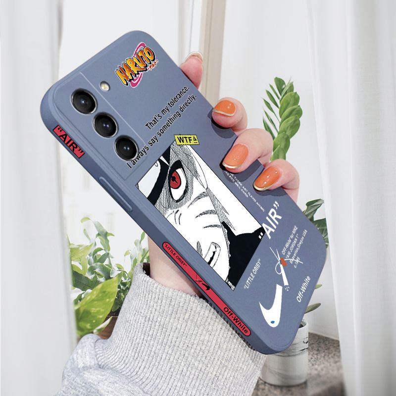 AMORVOR for Samsung Galaxy S21 5G Back Cover Anime Uzumaki Naruto Side design Soft Case Liquid Silicone Phone Cases