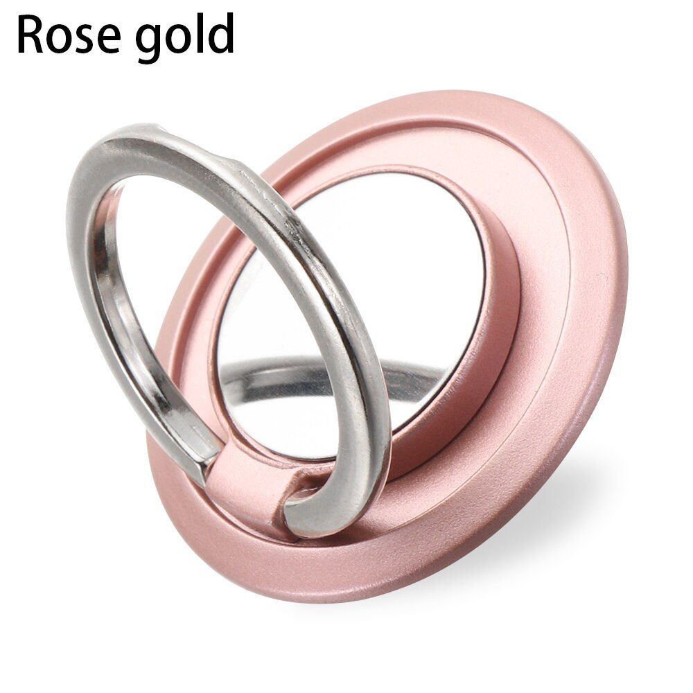 1PC Universal Thin and Light Finger Ring Holder Stand Grip 360° Rotating Metallic Feel Bracket for Cell Phone Car Magnetic Mount