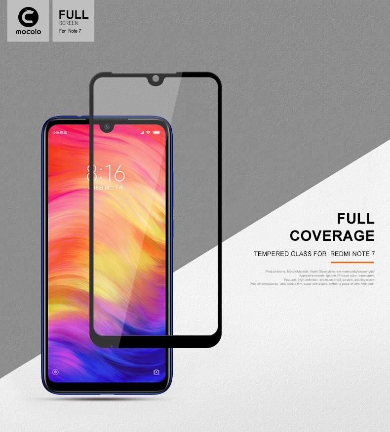 For Xiaomi Redmi Note 7 Tempered 5D/6D Glass Screen Protector - Transparent